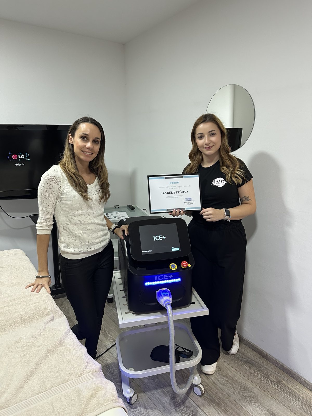 Diodni laser ICE+ zdaj tudi v salonu AURA - Imprim